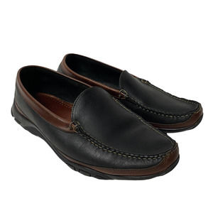 ALLEN EDMONDS 10 3E Wide Boulder Driving Moc Shoes Loafers Academia Black Brown